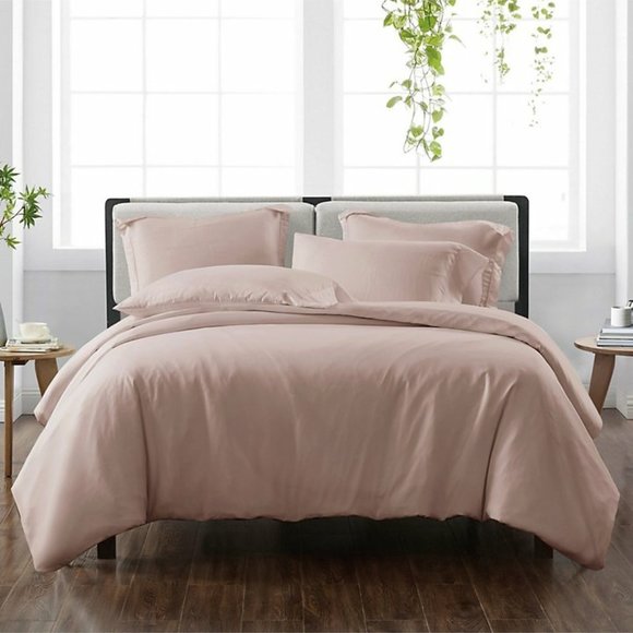 Cannon Other - Cannon Heritage Solid 2-PC Reversible Duvet Cover Set-Blush